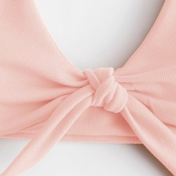 ZAFUL Light Pink Textured Bikini, NWT, size M - Picture 4 of 8